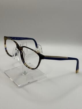 Furla VFU169K Eyeglasses Tortoise Blue Round 140 Designer Frames